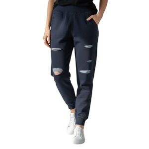 Avocado Womens Distressed Joggers Size Large